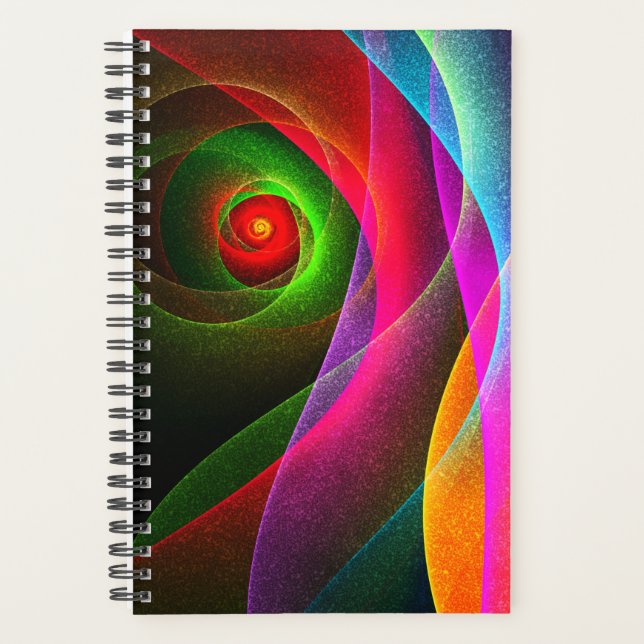 Red Green Orange Modern Abstract Art Pattern #22 Planner (Front)