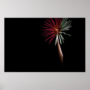 Red & Green Palm Print