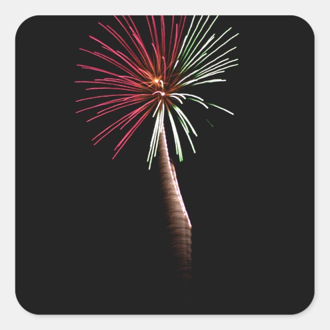 Red & Green Palm Sticker (Front)