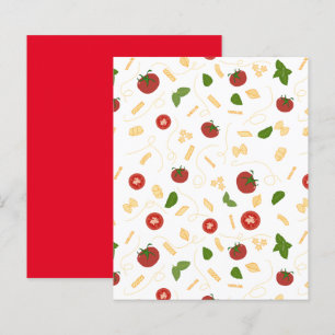 Red Green Pasta Tomato Basil Scrapbook Paper