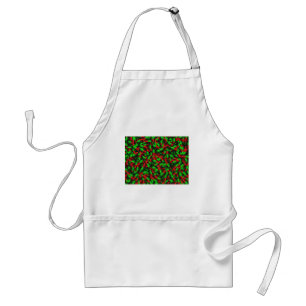 red green pills drugs standard apron