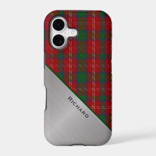Red & Green Plaid & Aluminium Look