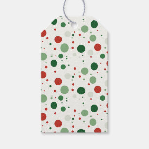 Red & Green Polka Dots Gift Tags