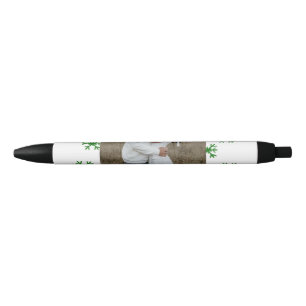 red green snowflakes text photo merry christmas black ink pen