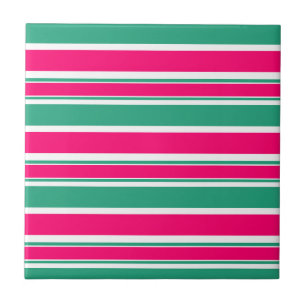 Red -green striped horizontal pattern tile