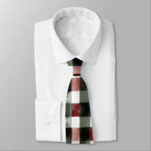 Red Green Stripes Birthday Tie