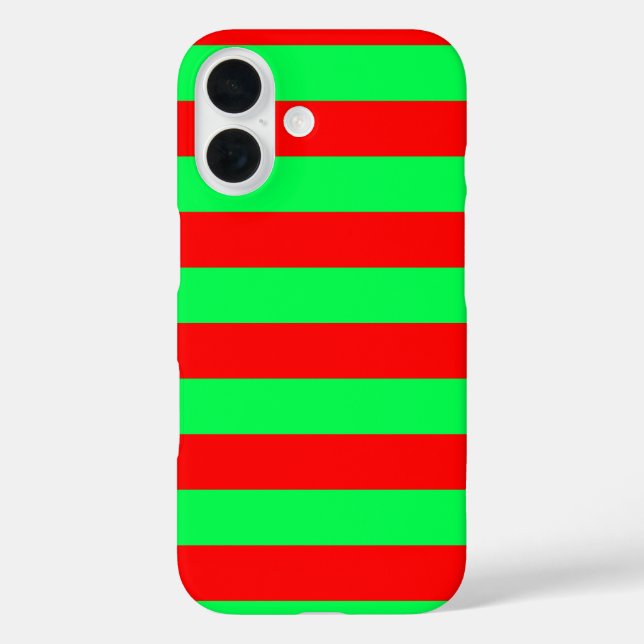 Red Green Stripes Design Case-Mate iPhone Case (Back)