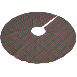 Red Green Tartan Plaid Holiday Brushed Polyester Tree Skirt