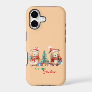 Red Green teddy Bear Santa Merry Christmas Party