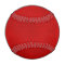 RED Green Watercolor Wash Baseball