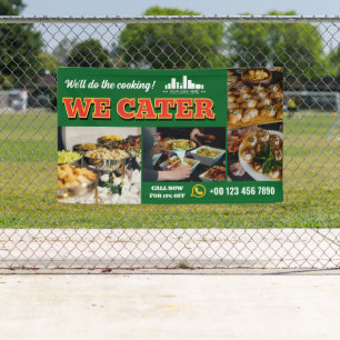 Red Green We Cater Catering Promo Logo 3 Photo Banner