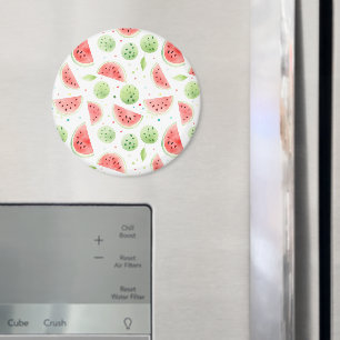 Red Green White Watermelons Birthday Magnet