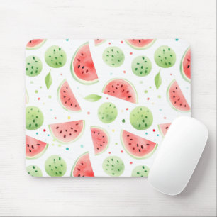 Red Green White Watermelons Mouse Mat