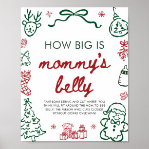 Red Green Winter How Big Is Mummy's Belly Game Poster