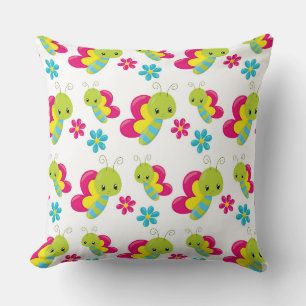 RED GREEN YELLOW BLUE CUTE BABY BUGS CUSHION
