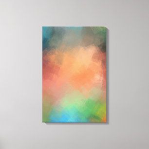 Red Green Yellow Blue Modern Colourful Abstract Ar Canvas Print