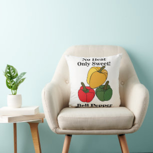 Red Green Yellow Capsicum Bell Pepper Funny Cushion
