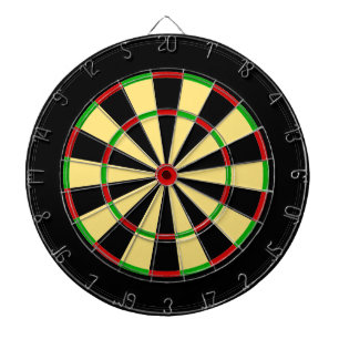 Red Green Yellow Festive  Dartboard