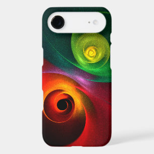 Red Green Yin Yang Modern Abstract Art Pattern #20