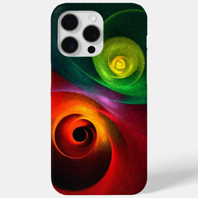 Red Green Yin Yang Modern Abstract Art Pattern #20 Case-Mate iPhone Case (Back)