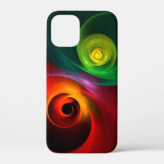 Red Green Yin Yang Modern Abstract Art Pattern #20 Case-Mate iPhone Case (Back)