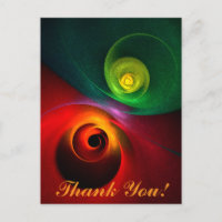 Red Green Yin Yang Modern Abstract Art Pattern #20