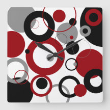 Red, Grey and Black Dots 