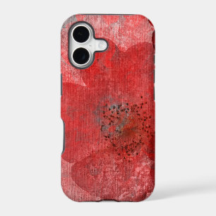 Red Grey Black Grunge Digital Graphic Art Design