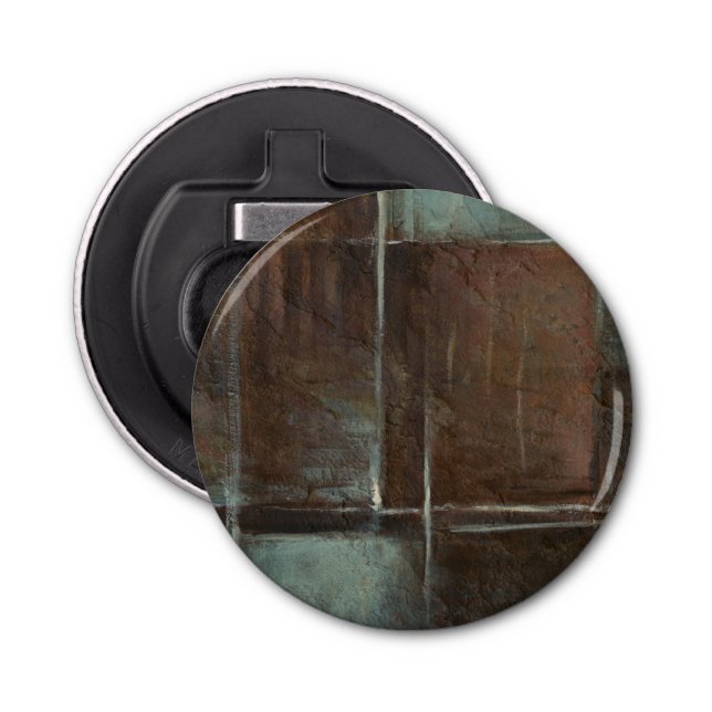 Red & Grey Brick Wall Bottle Opener (Front)