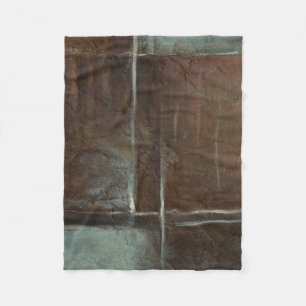 Red & Grey Brick Wall Fleece Blanket