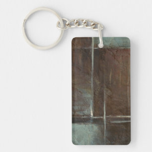 Red & Grey Brick Wall Key Ring