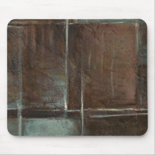 Red & Grey Brick Wall Mouse Mat