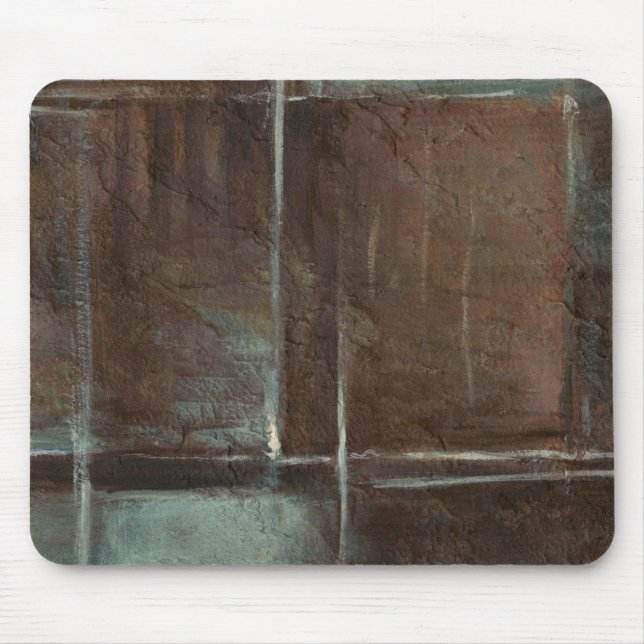 Red & Grey Brick Wall Mouse Mat (Front)