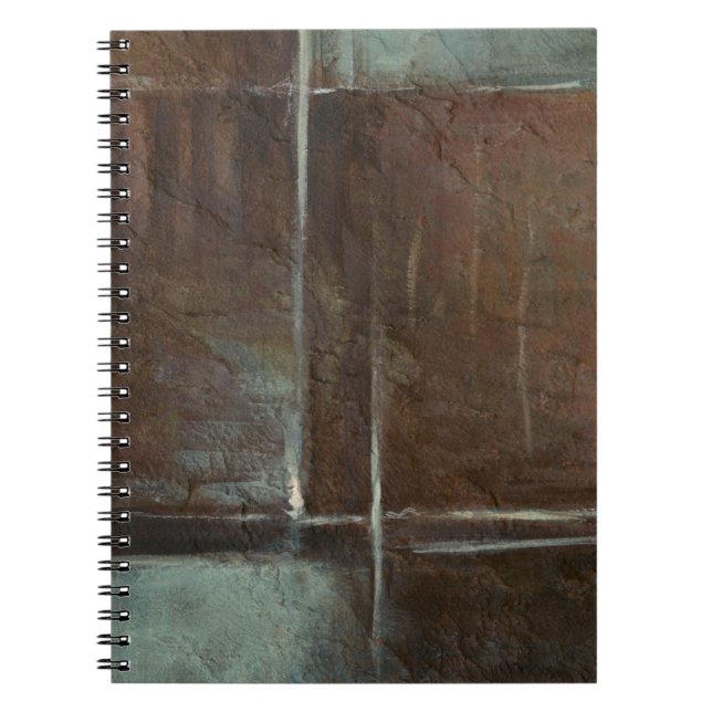 Red & Grey Brick Wall Notebook (Front)