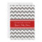 Red Grey Chevron Custom Baby Shower Invitations