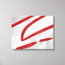 Red Grey Modern Minimalist Abstract