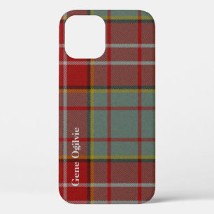 Red & Grey Ogilvie Tartan Plaid iPhone 12 Case