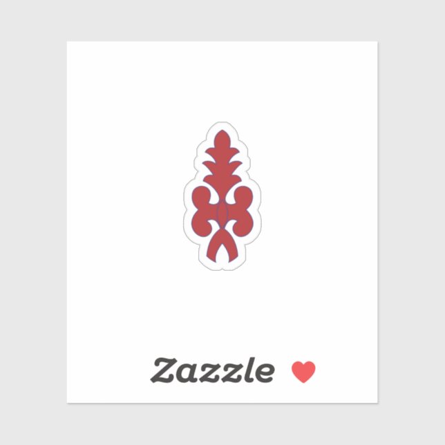 red, grey, violet Custom-Cut Vinyl Sticker (Sheet)