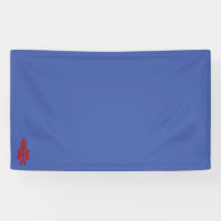 red, grey, violet illustration Desig Vinyl Banner 