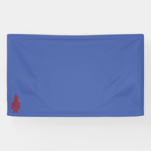 red, grey, violet illustration Desig Vinyl Banner 