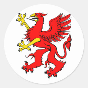 Red Griffin Stickers
