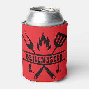Red Grillmaster Utensil Can Cooler