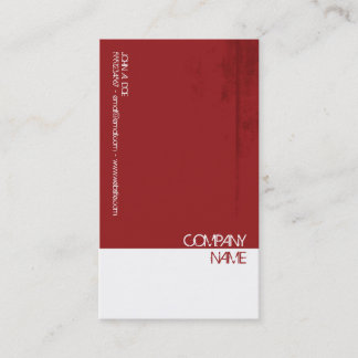 Red Grunge Business Card