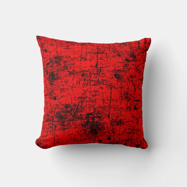 Red Grunge Cushion (Front)