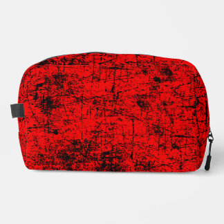 Red Grunge Dopp Kit