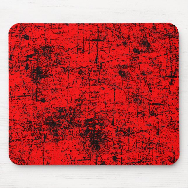 Red Grunge Mouse Mat (Front)