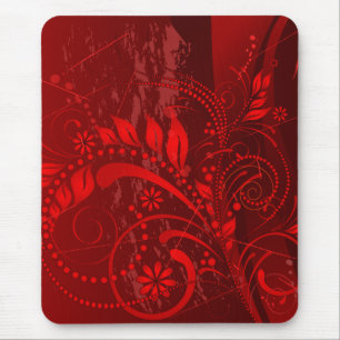 red grunge mouse mat