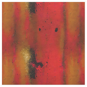 Red Grunge Pattern Fabric