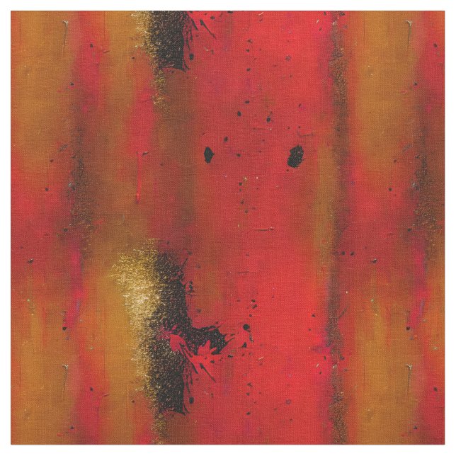 Red Grunge Pattern Fabric (Close Up)