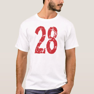 RED GRUNGE STYLE NUMBER 28 T-Shirt